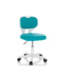 Silla giratoria para niños KIDDY TOP W azul con estructura blanca y ruedas de hjh OFFICE