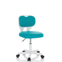 Silla giratoria para niños KIDDY TOP W azul con estructura blanca y ruedas de hjh OFFICE