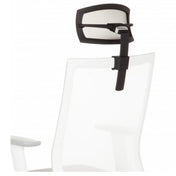 Reposacabezas KS ASPEN negro con acolchado blanco y brazo de soporte ajustable de hjh OFFICE