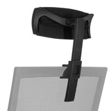 Reposacabezas negro KS PORTO con soporte acolchado y brazo de sujeción ajustable de hjh OFFICE