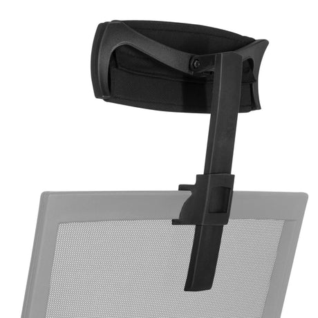 Reposacabezas negro KS PORTO con soporte acolchado y brazo de sujeción ajustable de hjh OFFICE