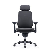 Silla de oficina LiberNovo Maxis Elektric en grafito con reposacabezas y reposabrazos ajustables de Libernovo