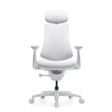 Silla alta gama LiberNovo Omni Gen en color blanco con reposacabezas y reposabrazos ajustables de Libernovo