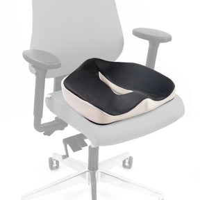 Cojín del asiento MEDISIT VII negro con superficie texturizada en una silla de oficina de hjh OFFICE