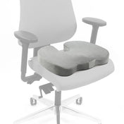 Cojín del asiento MEDISIT VIII gris con forma ergonómica en una silla de oficina de hjh OFFICE