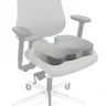 Cojín del asiento MEDISIT VIII gris con forma ergonómica en una silla de oficina de hjh OFFICE