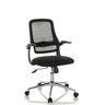 Silla Home Office MIKO B ECO negra con respaldo de malla y base brillante de hjh OFFICE