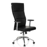 Sillón de alta gama MONZA 20 con tapizado negro, reposabrazos y base de cinco radios de hjh OFFICE