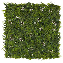 Estera vegetal verde MORE GREEN I con densas hojas de helecho y pequeñas flores blancas de hjh OFFICE