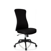 Silla de oficina profesional OFFICE XT negra con tapizado de tela y cinco ruedas de hjh OFFICE