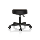 taburete giratorio negro OPERATOR I con asiento acolchado y cinco ruedas de hjh OFFICE