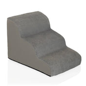 Escalera para mascotas PAWY STEP 3 gris con superficie estructurada y dos peldaños de hjh LIVING
