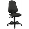 Silla Home Office POINT 60 con tapizado de tela color antracita y base con ruedas de Topstar