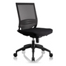 Silla de oficina profesional PORTO ECO negra con respaldo de malla y asiento acolchado de hjh OFFICE