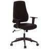 Silla de oficina profesional PRO-TEC 100 negra con reposabrazos y base con ruedas de hjh OFFICE