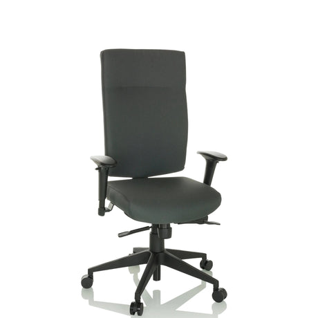 Silla de oficina profesional PRO-TEC 300 en color antracita con reposabrazos y cinco ruedas de hjh OFFICE