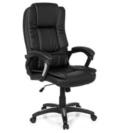Silla Home Office RELAX CL120 negra con acolchado y reposabrazos de MyBuero