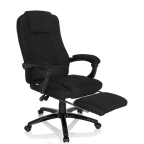 Sillón de oficina Home Office RELAX CL190 negro con reposapiés integrado y reposabrazos de MyBuero