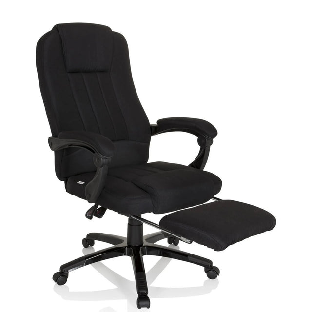 Sillón de oficina Home Office RELAX CL190 negro con reposapiés integrado y reposabrazos de MyBuero