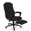 Sillón de oficina Home Office RELAX CL190 negro con reposapiés integrado y reposabrazos de MyBuero