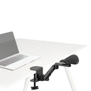 Apoyabrazos negro RELEX RT1 con fijación a la mesa y brazo articulado ajustable de hjh OFFICE
