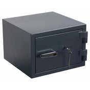 Caja fuerte Safe Compact Pro de color antracita con un pomo de puerta y dos llaves de hjh OFFICE