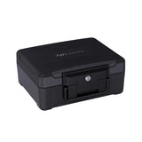 Caja fuerte negra Safe Compact Slim con carcasa robusta y una cerradura de hjh OFFICE
