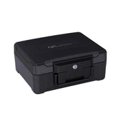 Caja fuerte negra Safe Compact Slim con carcasa robusta y una cerradura de hjh OFFICE