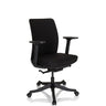 Silla de oficina profesional SENATOR negra con reposabrazos y cinco ruedas de hjh OFFICE