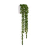 Planta colgante artificial Senecio Climb en color verde con maceta exterior blanca de hjh OFFICE