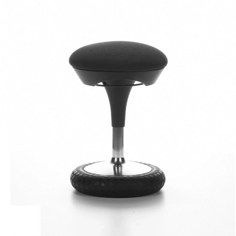 Asiento de pie SITNESS 20 negro con asiento acolchado y base redonda de Topstar
