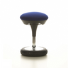 Asiento de pie azul SITNESS 20 con asiento redondo y acolchado y anillo para los pies negro de Topstar