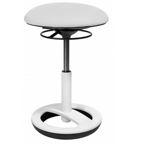 asiento de pie blanco SITNESS BOB WHITE con asiento acolchado y base redonda de Topstar