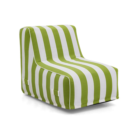 Sofá Hinchable Sitzolo Air con funda a rayas verdes y blancas de hjh LIVING