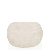 Puf beige Sitzolo R con estructura de superficie acanalada de hjh LIVING