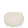 Puf beige Sitzolo R con estructura de superficie acanalada de hjh LIVING