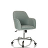 Silla Home Office SOLAO 300 con tapizado de tela verde menta y base en estrella brillante de hjh OFFICE