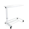 Escritorio de pie blanco STAND II con pata regulable en altura y cuatro ruedas de hjh OFFICE
