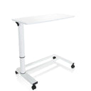 Escritorio de pie blanco STAND II con pata regulable en altura y cuatro ruedas de hjh OFFICE