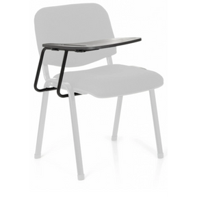 Silla de cuatro patas TABLET XT 600 en negro con tableta de escritura integrada de hjh OFFICE