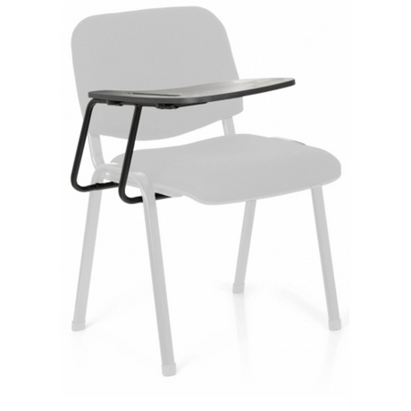 Silla de cuatro patas TABLET XT 600 en negro con tableta de escritura integrada de hjh OFFICE