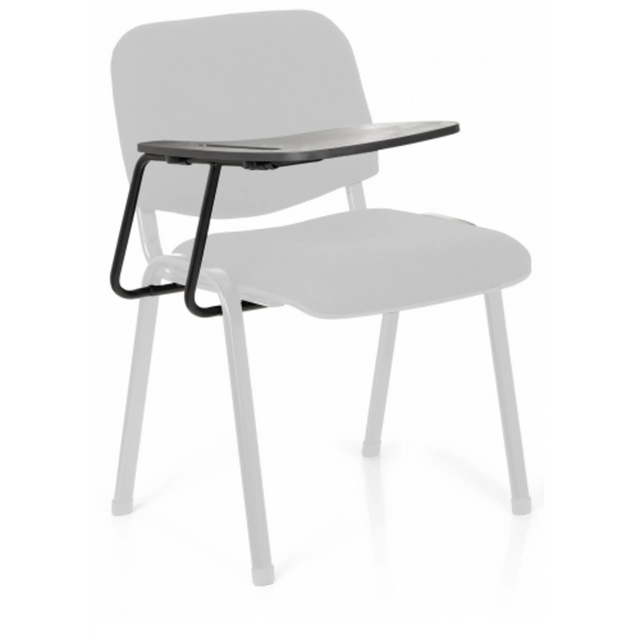 Silla de cuatro patas TABLET XT 600 en negro con tableta de escritura integrada de hjh OFFICE
