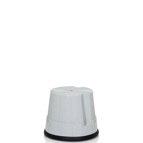taburete bajo gris TIO-S con anillo inferior negro antideslizante de hjh OFFICE