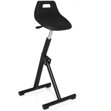 asiento de pie TOP WORK 31 negro con asiento moldeado y estructura de tres patas de hjh OFFICE