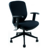 Silla de oficina profesional TRAFFIC 20 negra con reposabrazos y base con ruedas de hjh OFFICE