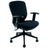 Silla de oficina profesional TRAFFIC 20 negra con reposabrazos y base con ruedas de hjh OFFICE