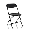 Silla de exterior negra TUDELA XXL B con estructura metálica y superficie de plástico de hjh OFFICE