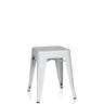 Taburete de comedor blanco VANTAGGIO con asiento cuadrado y cuatro patas de hjh OFFICE