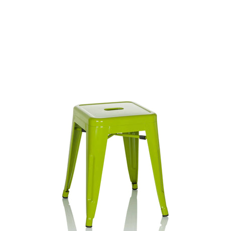 Taburete de comedor verde VANTAGGIO con asiento cuadrado y cuatro patas de hjh OFFICE