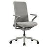 Silla alta gama VERVIO en gris con respaldo de malla y reposabrazos de hjh OFFICE